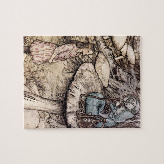 Alice im Wunderland-Raupen-Puzzlespiel Puzzle (Horizontal)