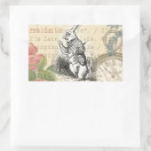 Alice im Wunderland Rechteckiger Aufkleber (Tasche)