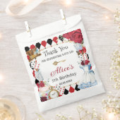 Alice im Wunderland Red Floral Birthday Tee Party Geschenktütchen (Ausgeschnitten)