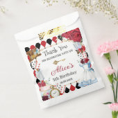 Alice im Wunderland Red Floral Birthday Tee Party Geschenktütchen (Versiegelt)