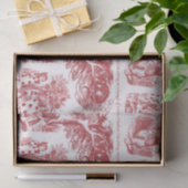 Alice im Wunderland Red Toile Quotes Seidenpapier (Geschenk)