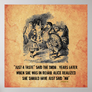 Alice (im Wunderland) Reha-Parodie-Poster Poster