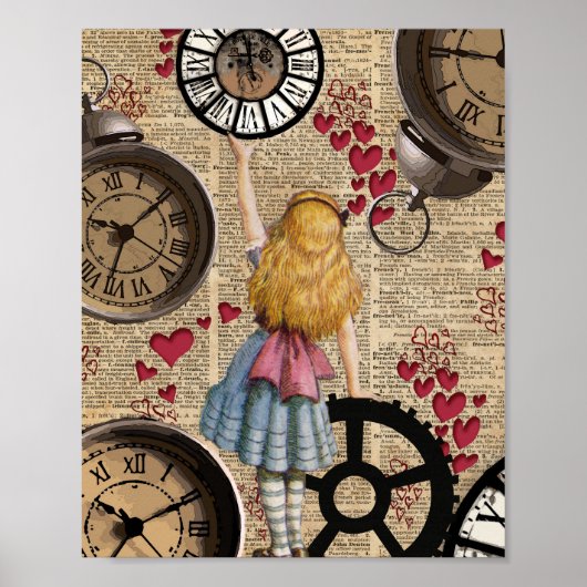 Alice im Wunderland reist durch die Zeit Poster (Vorne)