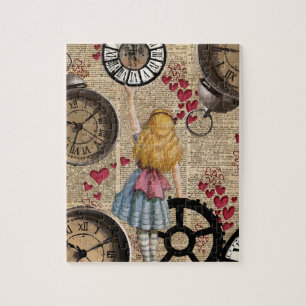 Alice im Wunderland reist durch die Zeit Puzzle