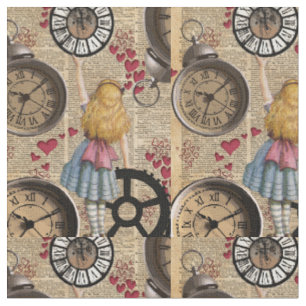 Alice im Wunderland reist durch die Zeit Stoff