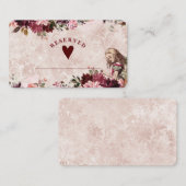 Alice im Wunderland reserviert Hochzeit Platzkarte (Vorne/Hinten)