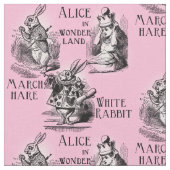 Alice im Wunderland-rosa Gewebe Stoff (Nahaufnahme)