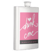 Alice im Wunderland-Rosa trinken mich Flachmann (Rechts)