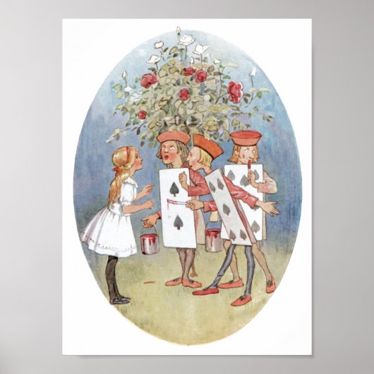 Alice im Wunderland Rose Poster (Vorne)