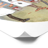 Alice im Wunderland Rose Poster (Ecke)