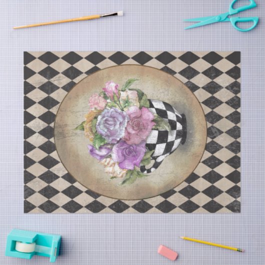 Alice im Wunderland Rose Seidenpapier (Basteln)