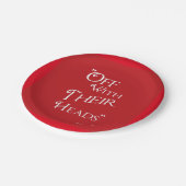 Alice im Wunderland - Rote Teller - Königin des He (Schrägansicht)