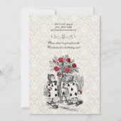 Alice im Wunderland-roter Einladung (Rückseite)