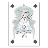 Alice im Wunderland Royal Throne Playing Card Tischnummer (Rückseite)