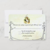 Alice im Wunderland-RSVP-Karte RSVP Karte (Vorderseite)