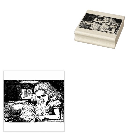 Alice im Wunderland Rubber Briefmarke Gummistempel (Stempel)