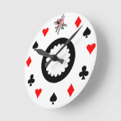 Alice im Wunderland Runde Wanduhr (Winkel)