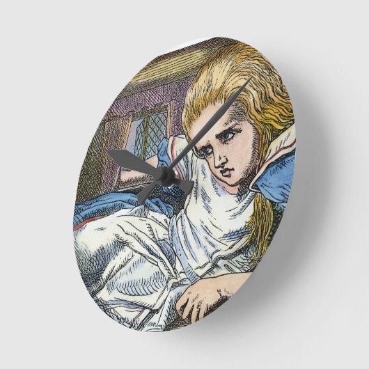 ALICE IM WUNDERLAND RUNDE WANDUHR (Winkel)