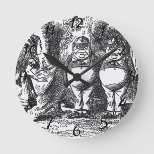 Alice im Wunderland Runde Wanduhr