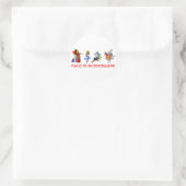 ALICE IM WUNDERLAND RUNDER AUFKLEBER (Tasche)