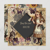 Alice im Wunderland Save The Date (Vorne/Hinten)