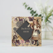Alice im Wunderland Save The Date (Stehend Vorderseite)
