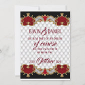 Alice im Wunderland Save the Date Karte (Rückseite)