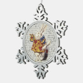 Alice im Wunderland Schneeflocken Zinn-Ornament (Rechts)