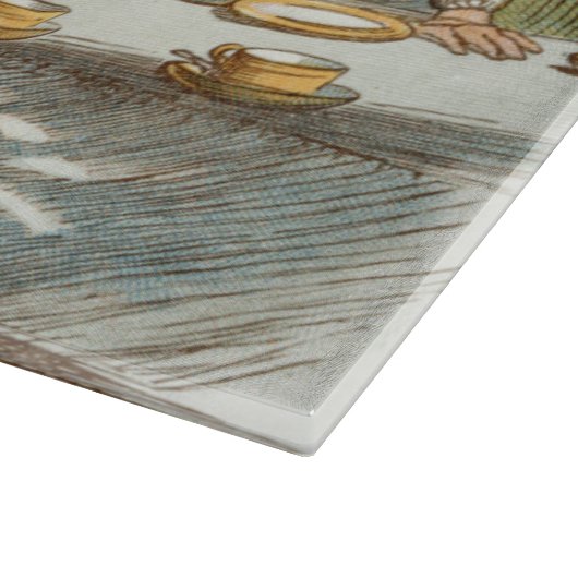 Alice im Wunderland Schneidebrett (Ecke)