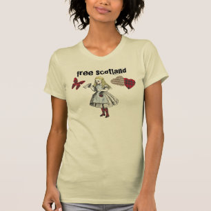 Alice im Wunderland-schottisches T-Shirt
