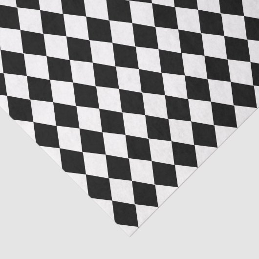 Alice im Wunderland Schwarz-Weiß-Harlequin Seidenpapier (Ausschnitt)