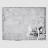 Alice im Wunderland Schwarz-Weiß-Raupe Seidenpapier (Vorderseite)