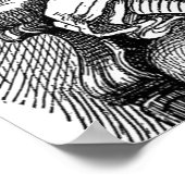 Alice im Wunderland schwarzes Kätzchen Vintag anti Poster (Ecke)