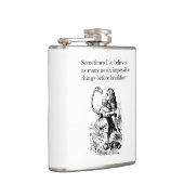 Alice im Wunderland, "Sechs Unmögliche Dinge" Flachmann (Rechts)