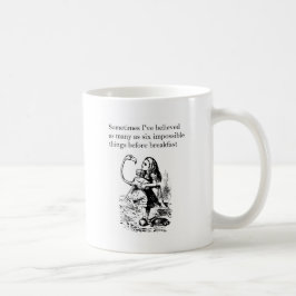 Alice im Wunderland, "Sechs Unmögliche Dinge" Kaffeetasse