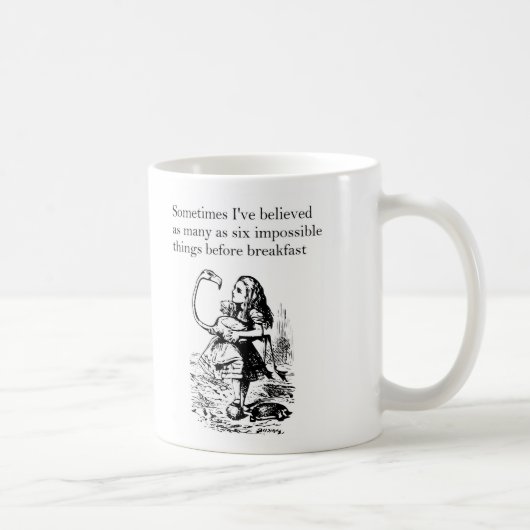 Alice im Wunderland, "Sechs Unmögliche Dinge" Kaffeetasse (Rechts)
