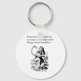 Alice im Wunderland, "Sechs Unmögliche Dinge" Schlüsselanhänger