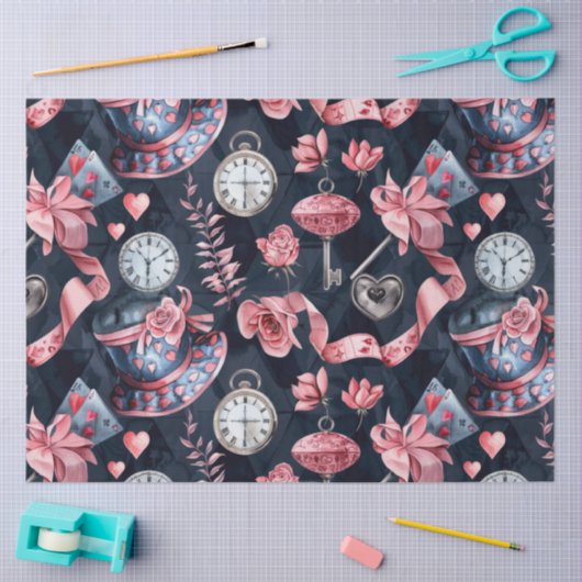 Alice im Wunderland Seidenpapier (Basteln)