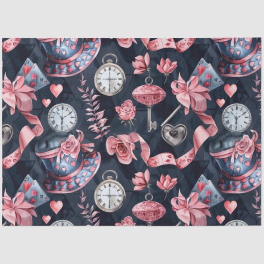 Alice im Wunderland Seidenpapier (Vorderseite)