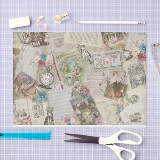 Alice im Wunderland Seidenpapier (Handwerk)