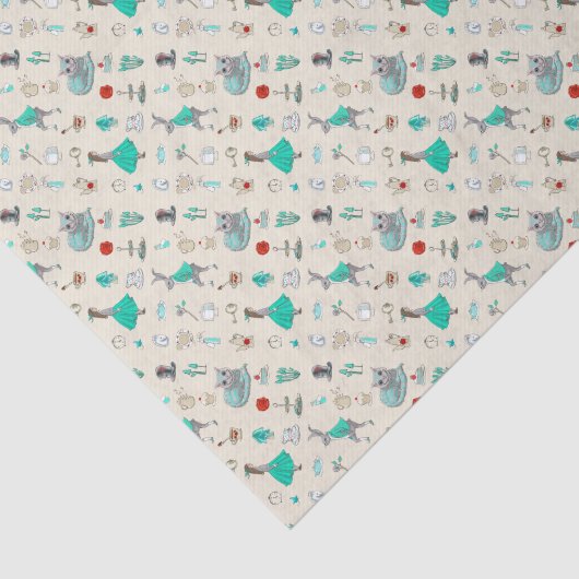 Alice im Wunderland Seidenpapier (Ausschnitt)