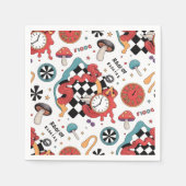 Alice im Wunderland Serviette (Vorderseite)