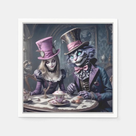 Alice im Wunderland Serviette (Vorderseite)