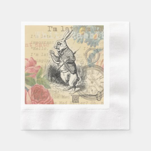 Alice im Wunderland Serviette (Vorderseite)