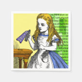 Alice im Wunderland Serviette (Vorderseite)