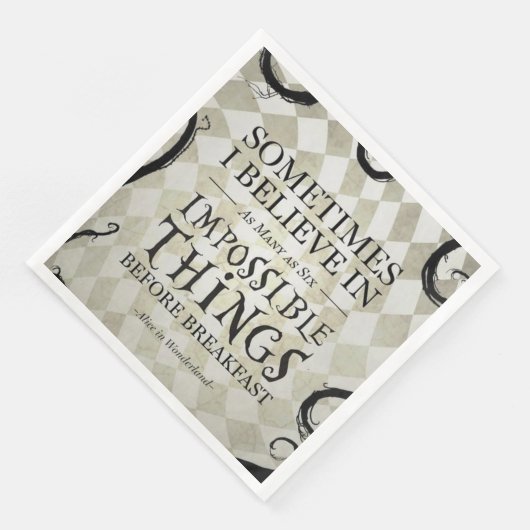 Alice im Wunderland Serviette (Ecke)