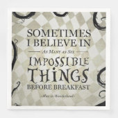 Alice im Wunderland Serviette (Vorderseite)