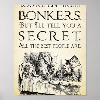 Alice im Wunderland - Sie sind total verrückt - Ma Poster