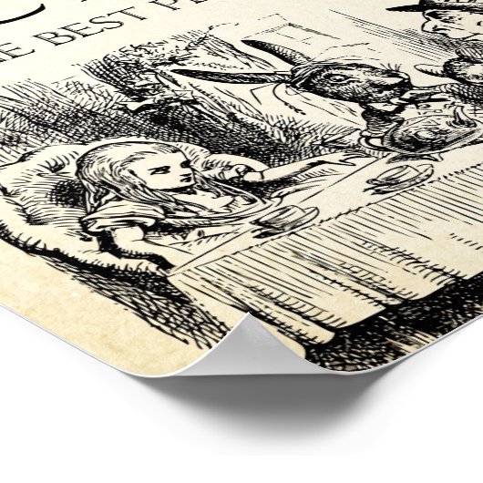 Alice im Wunderland - Sie sind total verrückt - Ma Poster (Ecke)