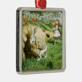 Alice im Wunderland Silbernes Ornament (Rechts)